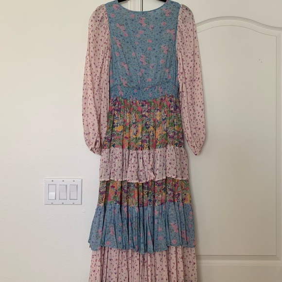Spell Dolly Ra Ra Gown Patchwork Dress (Size Small) - Picture 6 of 9
